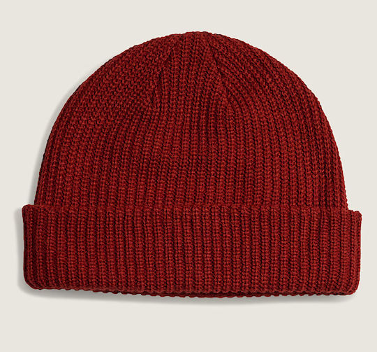 Core Basic Cuff Beanie Unisex Strickmütze in Rot