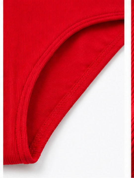 Tommy Hilfiger Детски Бански Цял Червен