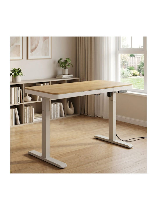 ErgoAction ErgoAction Rechteckige Bürotischoberfläche aus Metall Weiß 138x68cm 114571