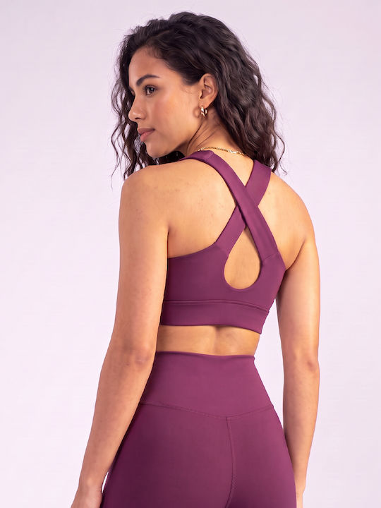 Women's Sports Bra without Padding Purple