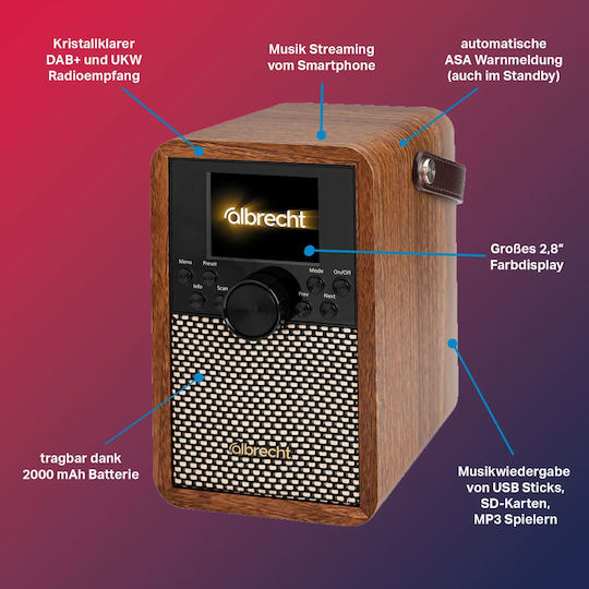 Albrecht DR 710 Επιτραπέζιο Ραδιόφωνο DAB+