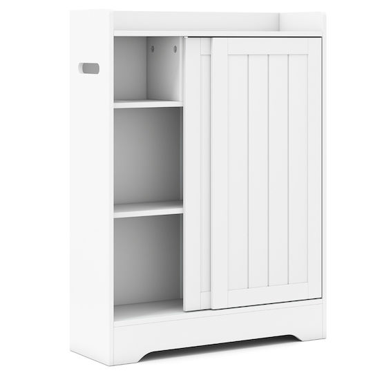 Costway Ντουλάπι Μπάνιου 60x20x80cm Λευκό