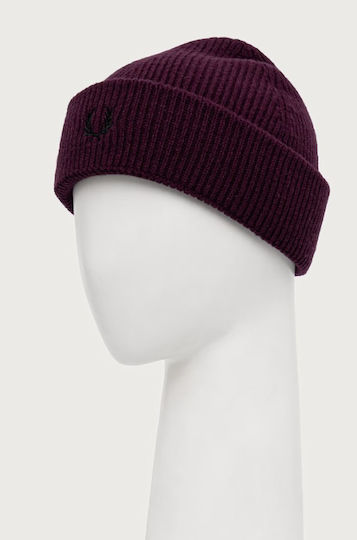 Beanie Ανδρικός Σκούφος Πλεκτός σε Μωβ χρώμα