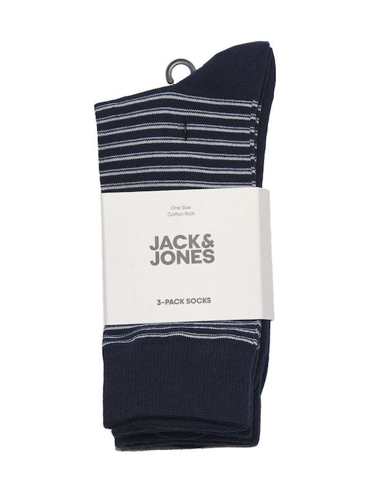 Jack & Jones Ανδρικές Κάλτσες Navy Blazer 3Pack Jack & Jones Ανδρικές Κάλτσες Navy Blazer 3Pack