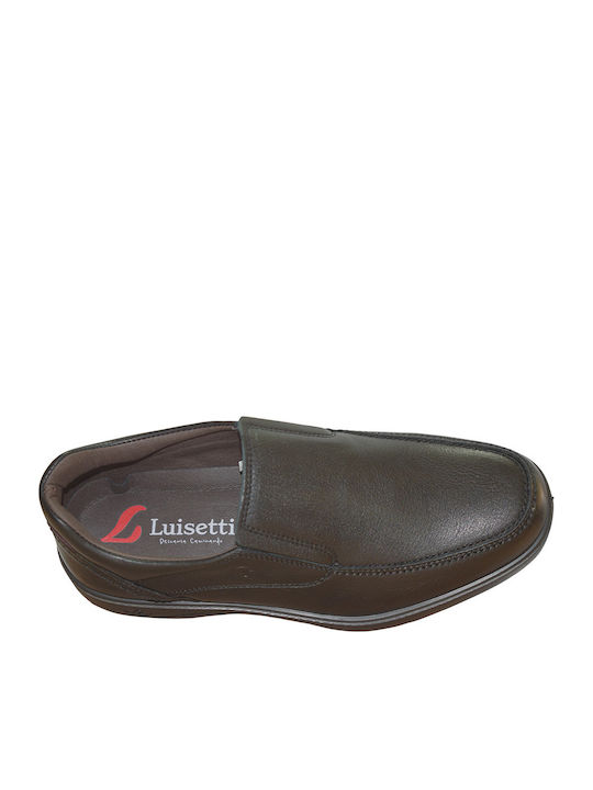 Leather Men's Casual Anatomic Black Shoes