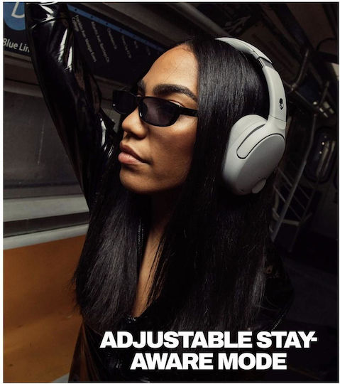 Skullcandy Crusher 720 Kabellose / Verkabelte On Ear Kopfhörer mit 65 Stunden Wiedergabezeit Grau