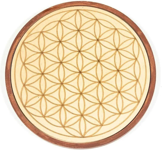 Energie Netz Kristalle Liebe Wood Crystal Grid Love 15,5cm