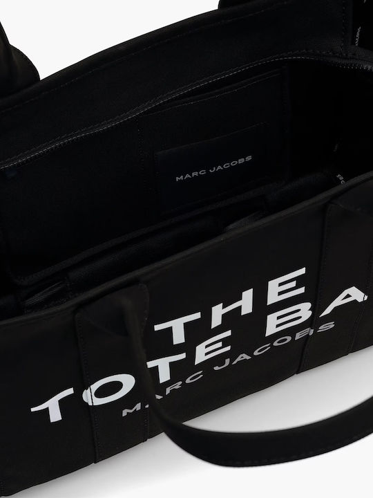 Stoff Damen Tote Tasche Schwarz