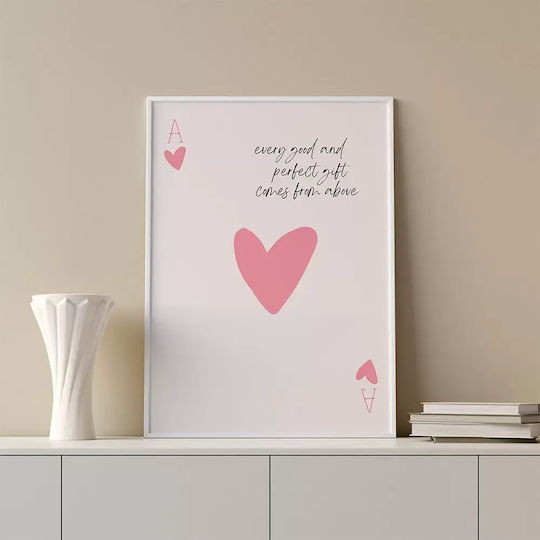 Quote Poster Every Good Perfect Gift Pq258 21cm X 30cm Λευκή Ξύλινη Κορνίζα-71865pd159955f55310