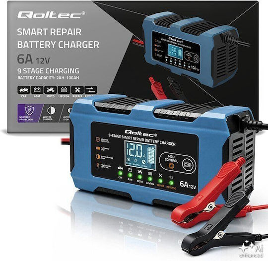 Qoltec Batterieladegerät Für Auto & Motorrad 12V