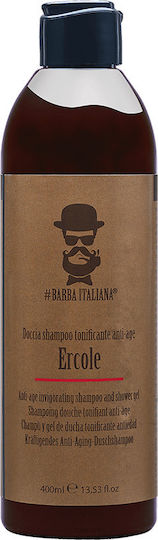Barba Italiana Ercole Anti-Age Shampoo Tonen Shower Gel für Herren 400ml