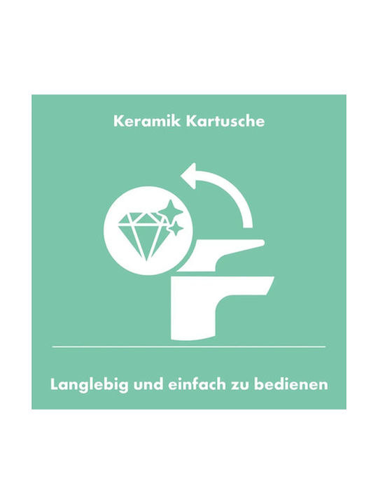 Hansgrohe Waterforms Baterie amestecare pentru chiuvetă înaltă argintie