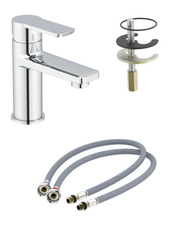 Form&Style Male Baterie Amestecare Pentru Chiuvetă Argintie
