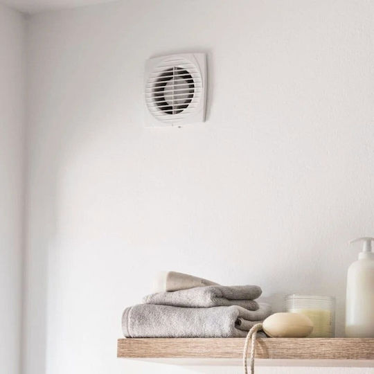 Equation Wall Bathroom Ventilator 100mm White