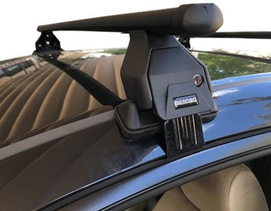 Menabo Метални Таванни Стелки за Автомобил Tema 250см за Citroen C4X / e-C4X 5D 2022+ за Автомобили с Заводски Таванни Стелки Комплект с Крака