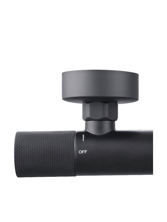 Form&Style Kuda Thermostatic Mixing Shower Faucet Black Form&Style Kuda Thermostatic Mixing Shower Faucet Black