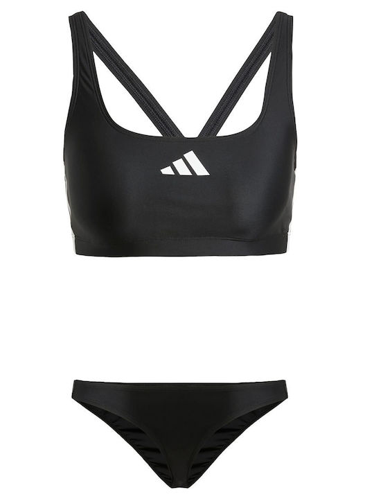 Set bikini sport Sutien sport Negru
