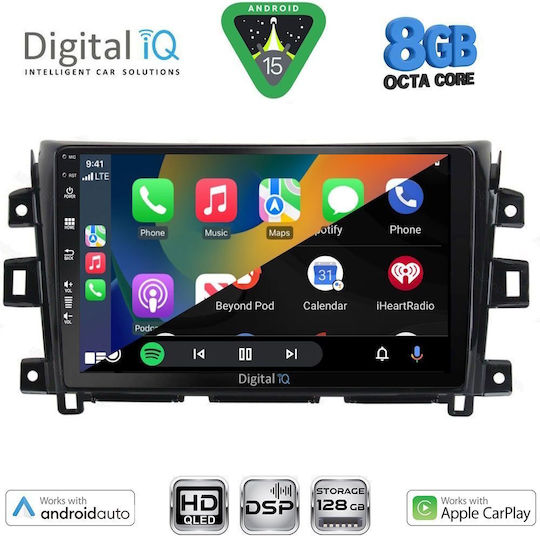 Digital IQ Автомобилна Аудио Система за Nissan Navara 2016-2025 (Bluetooth/USB/WiFi/GPS/Apple CarPlay/Android Auto) с Touch Screen 10"