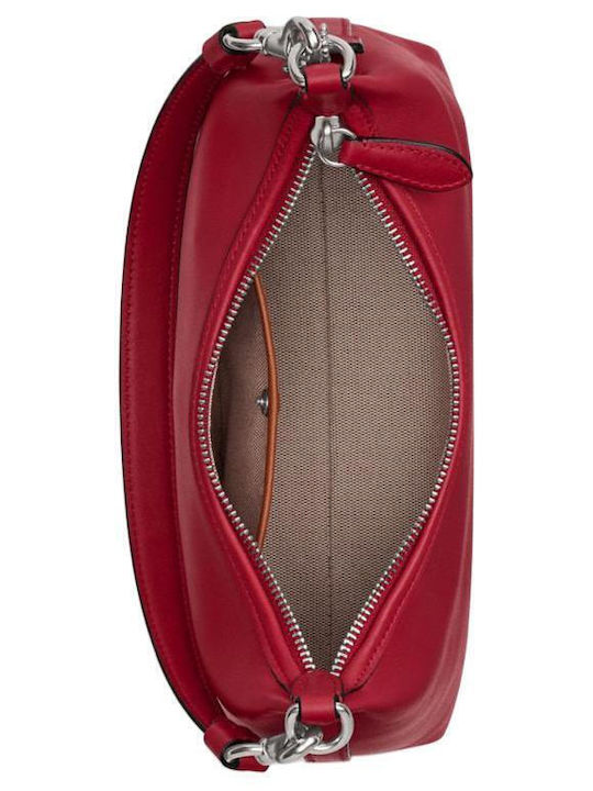Leather Women's Shoulder Handbag Crossbody Red