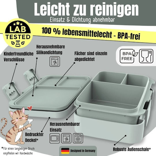 Bearfoot Plastik Kinderlebensmittelbehälter 0.65Liter Grüne