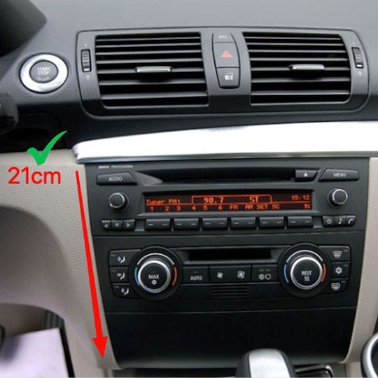 Carmedia Sistem Audio Auto pentru BMW Seria 1 2004-2013 Bluetooth USB Wi-Fi GPS Apple CarPlay Android Auto cu Ecran Tactil 9"