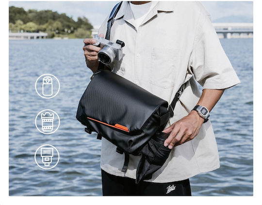 K&F Concept Τσάντα Χιαστή Φωτογραφικής Μηχανής Μαύρη