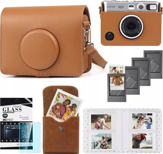 Loveinstant Shoulder Camera Bag Brown
