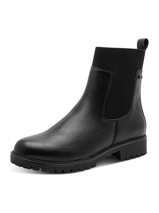 Leather Women's Ankle Boots Black