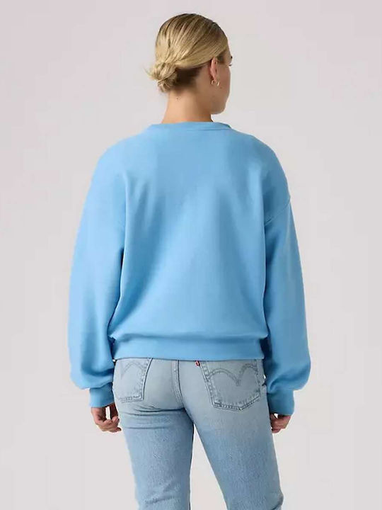 Everyday Crew Μακρύ Γυναικείο Φούτερ Blue