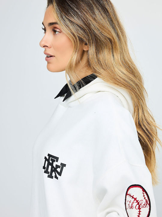 Women's Hooded Sweatshirt White FBL014-116-06-Snow White