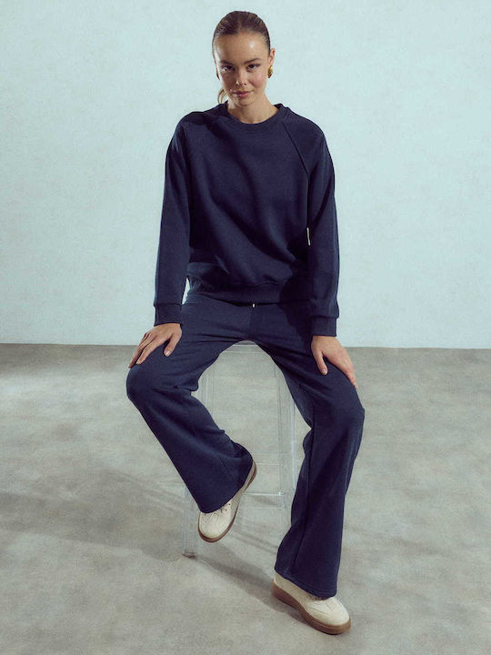 Celestino Women's Sweatshirt Round Neck Dark Blue