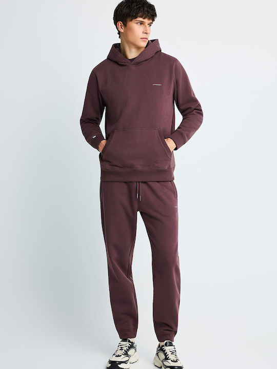 Funky Buddha Shadow Mauve Purple Hoodie Sweatshirt