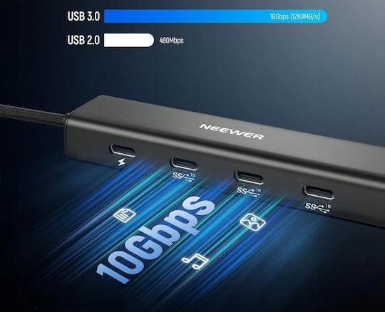Neewer 4 1 5 Usb-c 10gbps 100w Pd Iso Sled Gewindeadapter 1/4"