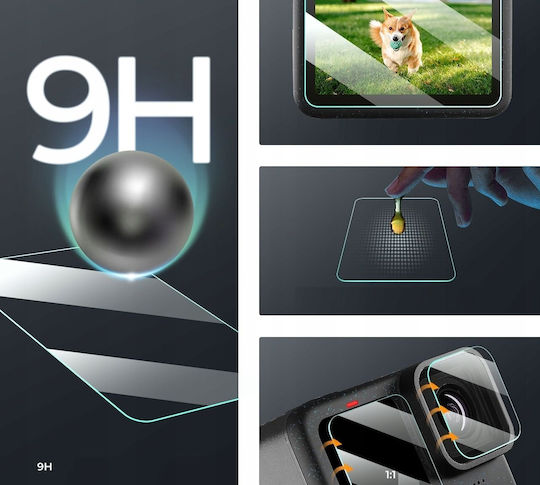 K&F Set of 3 Screen Protectors Tempered Glass 9H 3 Cold Shoe Covers Ricoh GR III K&F Concept SKU.2197