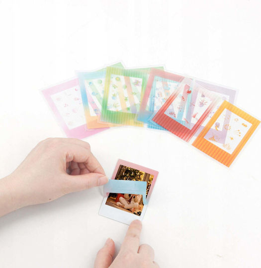 Loveinstant Photo Frame Stickers Fuji Instax Mini 99 12 11 40 Evo Liplay Link Set 10 Pieces Gradient