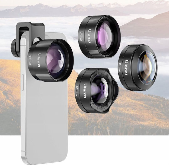 Ulanzi 75mm Macro Lens Smartphone Professional Macro Photography Lens Mobile Cl-003 F009