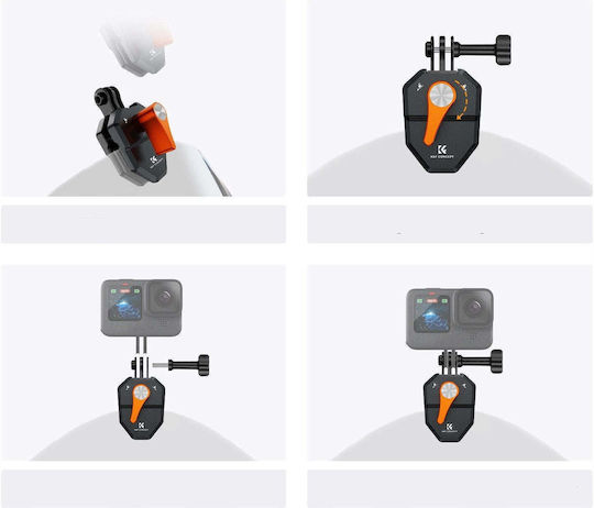 Kf Kf31.169 Action-Kamera-Stützbasis Glas-Protector Motorrad Oder Scooter Gopro 1/4