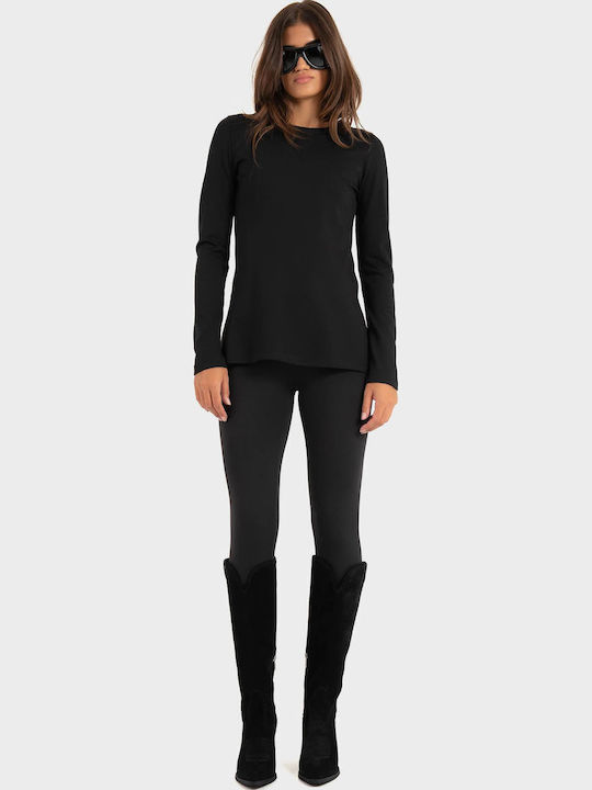 Bluza Damă Mânecă Lungă Black