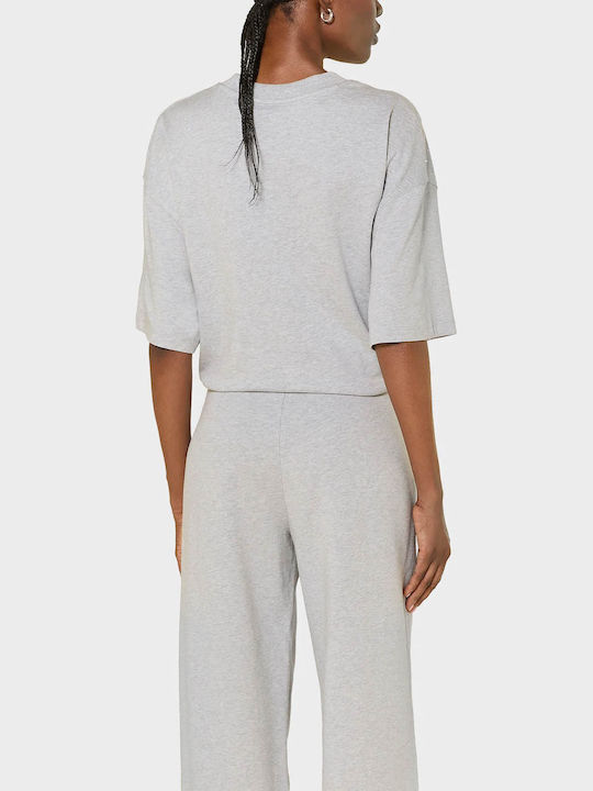 Women's Oversized T-shirt Light Grey Melange