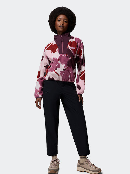 Sequoia Grove Ii Imprimată Fleece De Damă De Iarnă Bluza De Drumeție Cu Fermoar Multicoloră