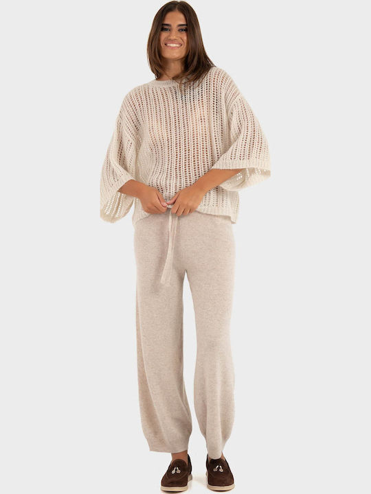 Women's Wool Sweater Light Beige