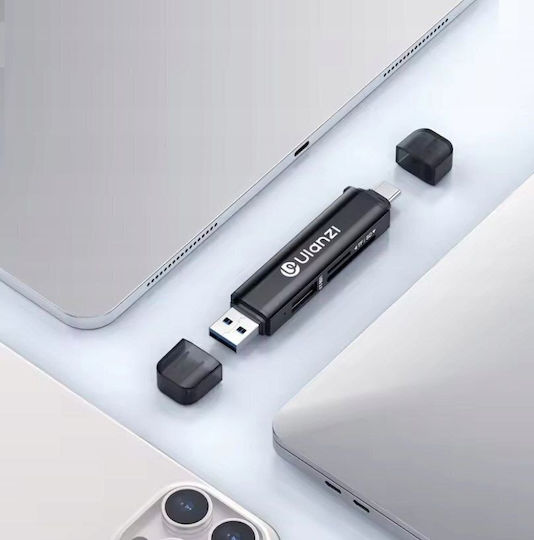Ulanzi Cr1 Четец на Карти 3 1 USB 3.0 USB-C SD TF microSD 150–200 Mb S Cr1 SKU:x117
