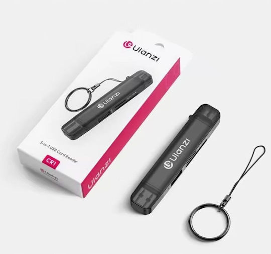 Ulanzi Cr1 Четец на Карти 3 1 USB 3.0 USB-C SD TF microSD 150–200 Mb S Cr1 SKU:x117