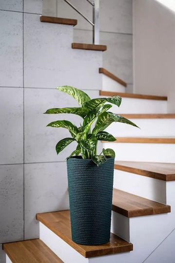 Adoni Plastic Green Flower Pot 28x47cm Adoni Plastic Green Flower Pot 28x47cm