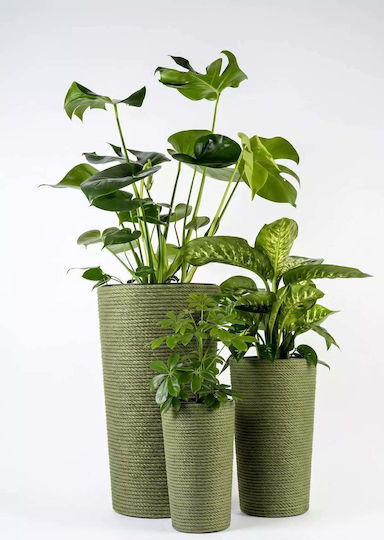 Adoni Plastic Flower Pot Green 28x47cm Adoni Plastic Flower Pot Green 28x47cm