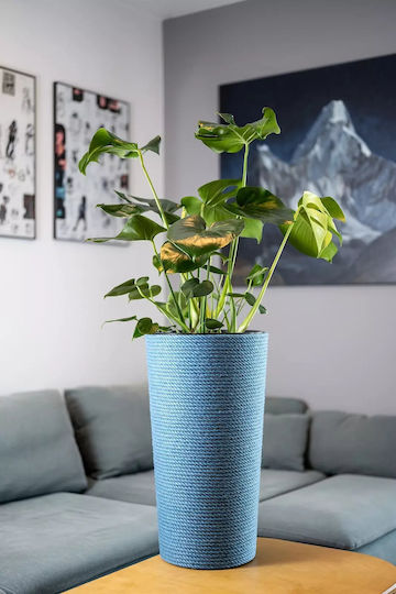 Adoni Bamboo Blue Flower Pot 32x57cm