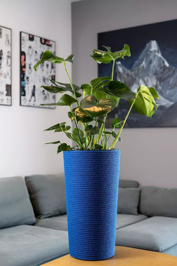 Adoni Bamboo Blue Flower Pot 32x57cm
