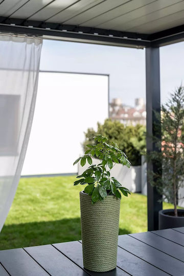 Adoni Kunststoff Blumentopf Grün 22x36cm