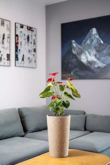 Adoni Kunststoff-Blumentopf Juta 36x22x36cm