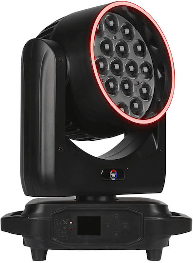 Light4me Sky Wash 19x15w RGBW Роботска Глава Сценично Фото Осветление Пръстен Ефект 19x15w RGBW LED + 60x0.3w RGB SMD LED Omega Монтажна Скоба